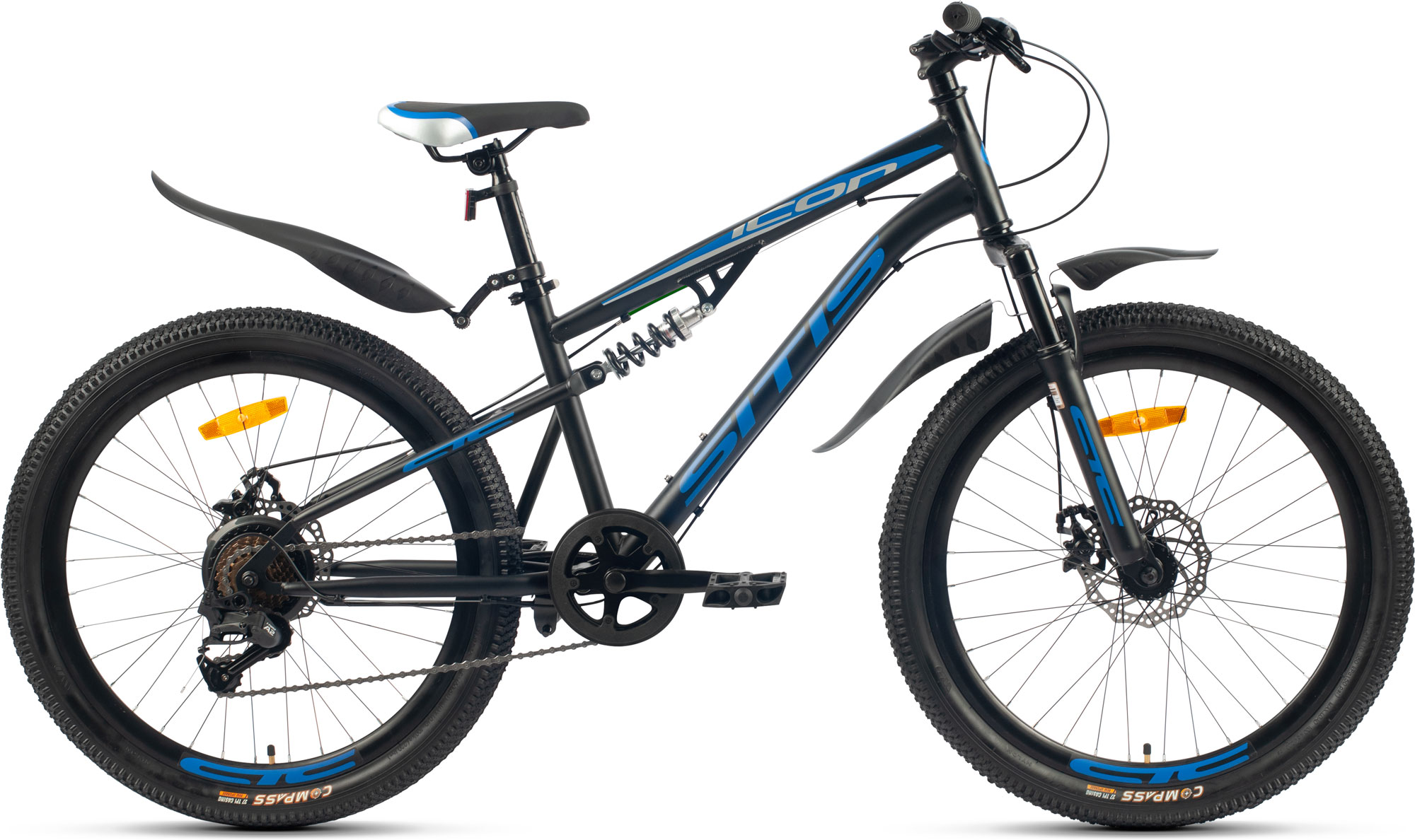 Велосипед SITIS ICON 24" (2023) Black-Blue